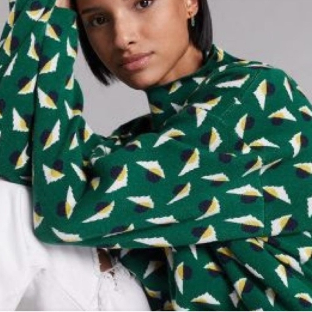 Maeve “Carys” Geometric Print Sweater